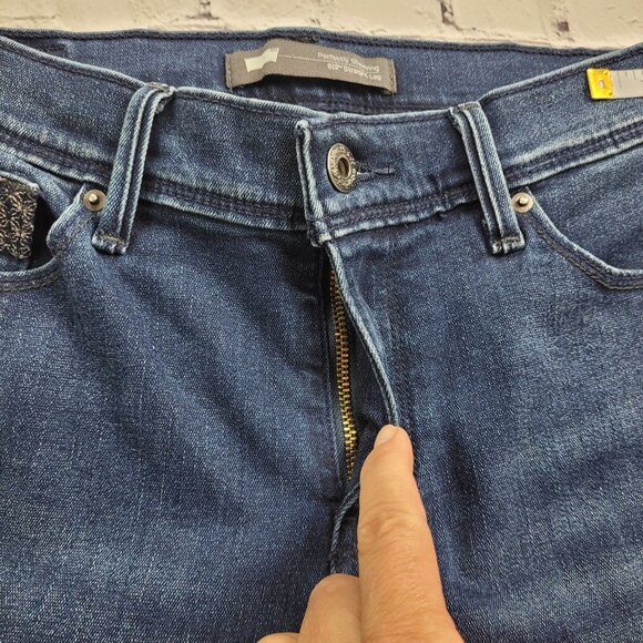 Levi’s Women’s blue 512 perfectly Slimming straight leg jeans size 28 - Picture 6 of 10